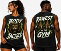 Body Jacked “RAWEST IN THE GYM” Cropped Muscle Tank